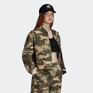 Adidas Track Jacket in Camo size Small